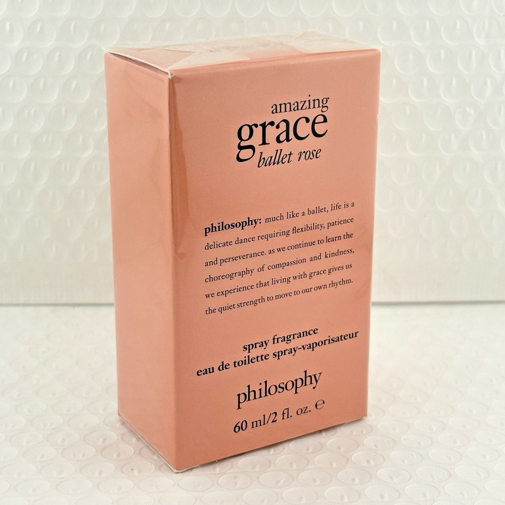 Philosophy Amazing Grace Ballet Rose Eau De Toilette Spray Perfume 2oz/60ml  New - Picture 2 of 4